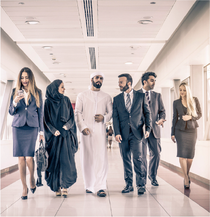 Leader at a government summit